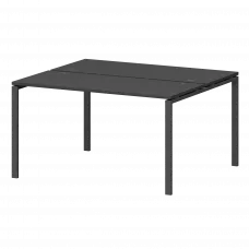 Бенч двойной на металлокаркасе СМС2-П-16К.120.Пр25 Графит/Антрацит 1600x1236x750 Смарт
