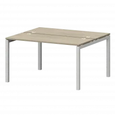 Бенч двойной на металлокаркасе СМС2-П-12К.120.Пр50 Кронберг/Белый 1200x1236x750 Смарт