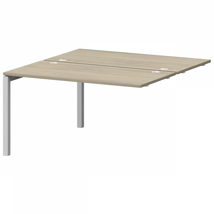 Модуль двойной универсальный на металлокаркасе СМС2-П-14К.149Э.Пр50 Кронберг/Белый 1400x1496x750 Смарт