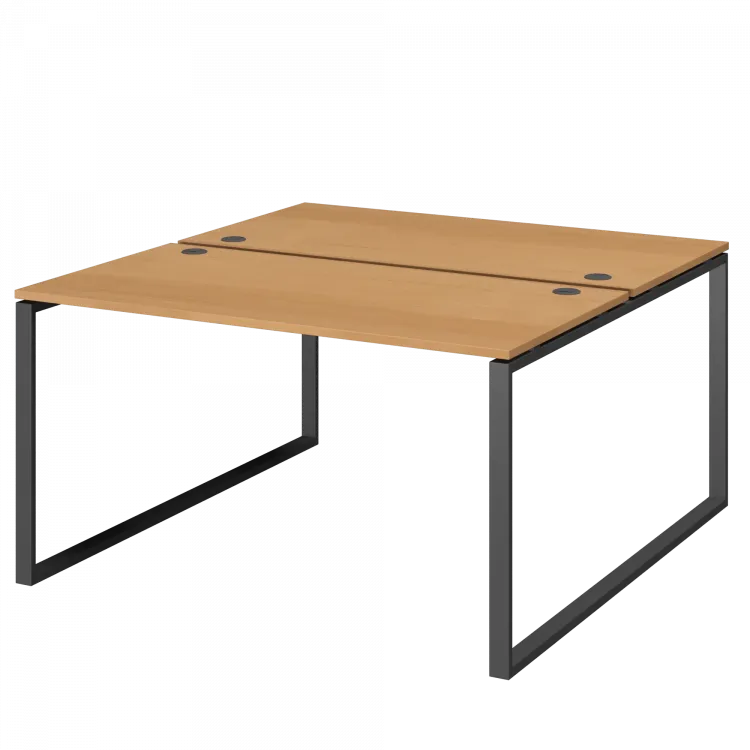 Бенч двойной на 2 рабочих места АМБ.О-004.60 Ольха/Антрацит 1600x1236x760 Арго-М