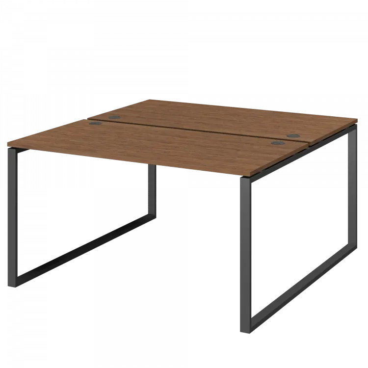 Бенч двойной на 2 рабочих места АМБ.О-003 Орех/Антрацит 1400x1496x760 Арго-М