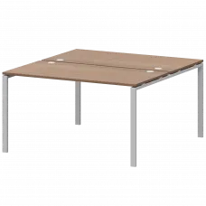 Бенч двойной на 2 рабочих места АМБ-002 Орех гварнери/Белый 1200x1496x760 Арго-М