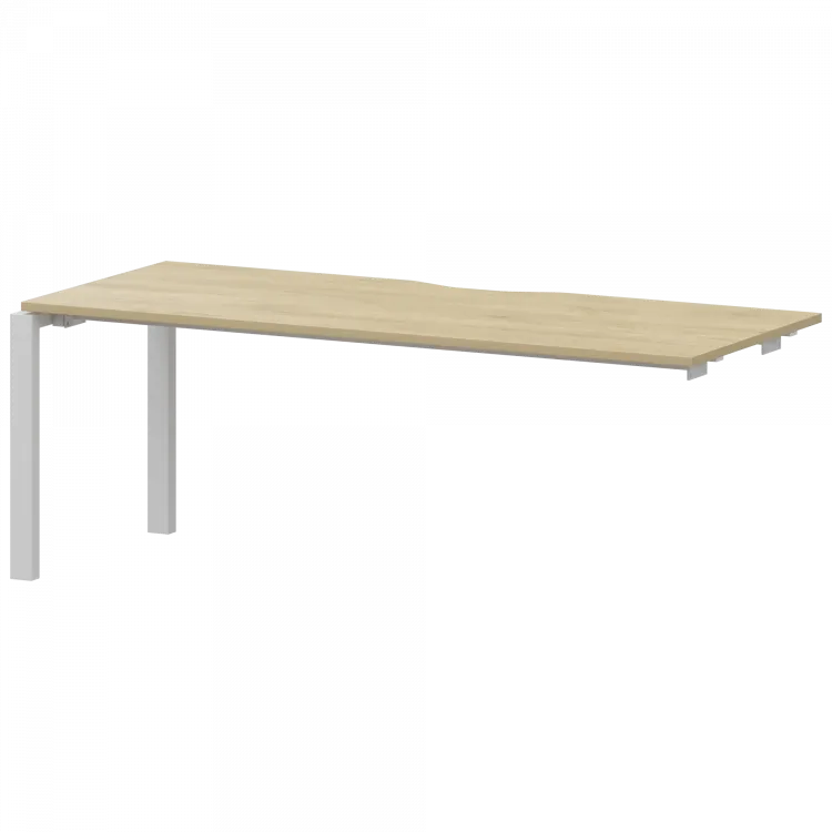 Модуль линейный на металлокаркасе НТМП.П-180Э Баттл Рок/Белый 1800x730x750 Аргентум-МП