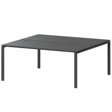 Бенч двойной на 2 рабочих места АМБ-004 Антрацит/Антрацит 1600x1496x760 Арго-М