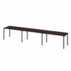 Бенч линейный на 3 рабочих места АМБЛ-004.60-3 Дуб венге/Антрацит 4800x600x760 Арго-М