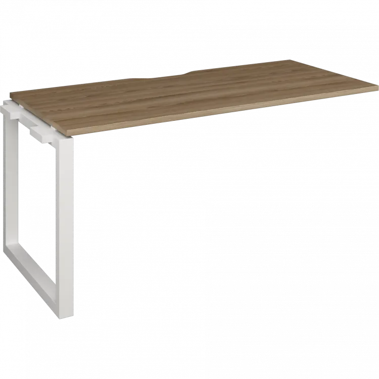 Модуль линейный на металлокаркасе НТМП.О-140Э Дуб сафари/Белый 1400x730x750 Аргентум-МП