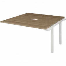 Модуль двойной на металлокаркасе НТМП.ПО.Б2-160Э Дуб сафари/Белый 1600x1496x750 Аргентум-МП