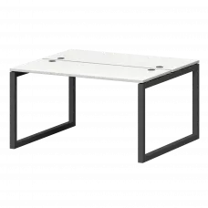 Бенч двойной на металлокаркасе СМС2-О-10К.120.Пр50 Белый/Антрацит 1000x1236x750 Смарт