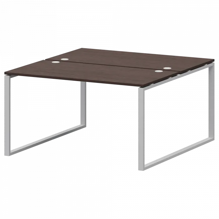 Бенч двойной на 2 рабочих места АМБ.О-002.60 Дуб венге/Белый 1200x1236x760 Арго-М