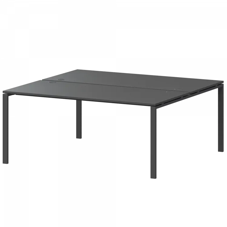 Бенч двойной на 2 рабочих места АМБ-004.60 Антрацит/Антрацит 1600x1236x760 Арго-М