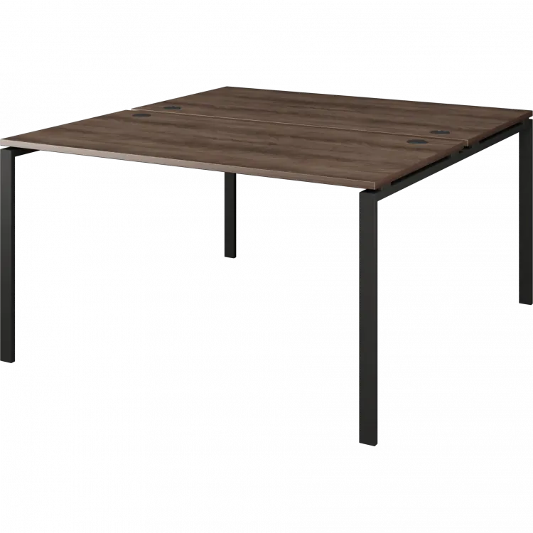 Бенч двойной на 2 рабочих места АМБ-002 Лагос/Антрацит 1200x1496x760 Арго-М