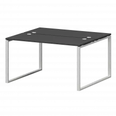 Бенч двойной на металлокаркасе СМС2-О-10К.120.Пр25 Графит/Белый 1000x1236x750 Смарт