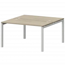 Бенч двойной на металлокаркасе СМС2-П-12К.149.Пр50 Кронберг/Белый 1200x1496x750 Смарт