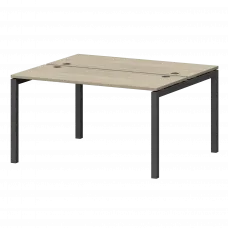 Бенч двойной на металлокаркасе СМС2-П-10К.120.Пр50 Кронберг/Антрацит 1000x1236x750 Смарт