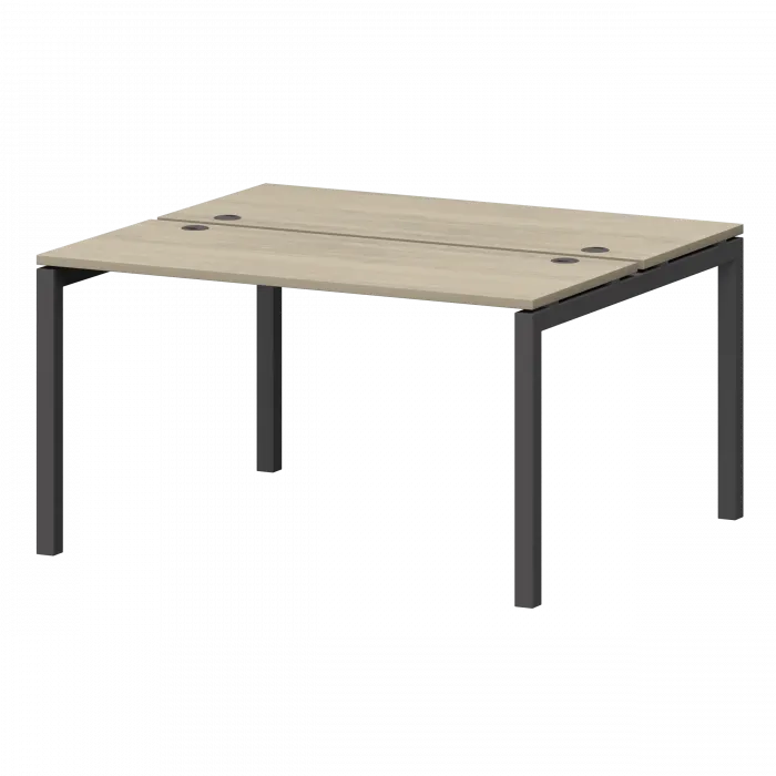 Бенч двойной на металлокаркасе СМС2-П-10К.120.Пр50 Кронберг/Антрацит 1000x1236x750 Смарт