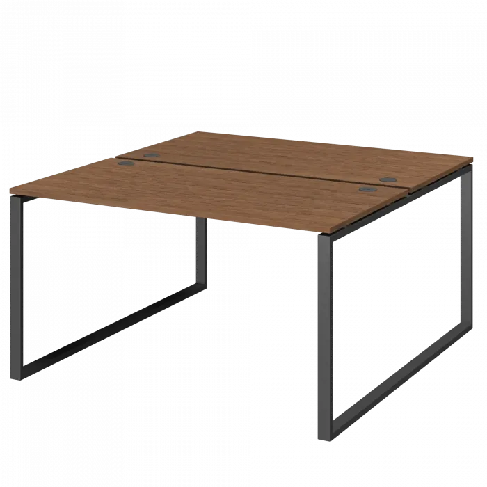 Бенч двойной на 2 рабочих места АМБ.О-003.60 Орех/Антрацит 1400x1236x760 Арго-М