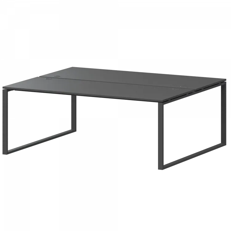 Бенч двойной на 2 рабочих места АМБ.О-005 Антрацит/Антрацит 1800x1496x760 Арго-М