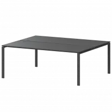 Бенч двойной на 2 рабочих места АМБ-005 Антрацит/Антрацит 1800x1496x760 Арго-М