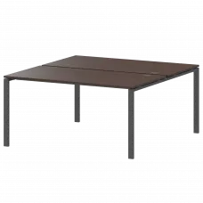 Бенч двойной на 2 рабочих места АМБ-004.60 Дуб венге/Антрацит 1600x1236x760 Арго-М