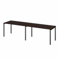 Бенч линейный на 2 рабочих места АМБЛ-004 Дуб венге/Антрацит 3200x730x760 Арго-М