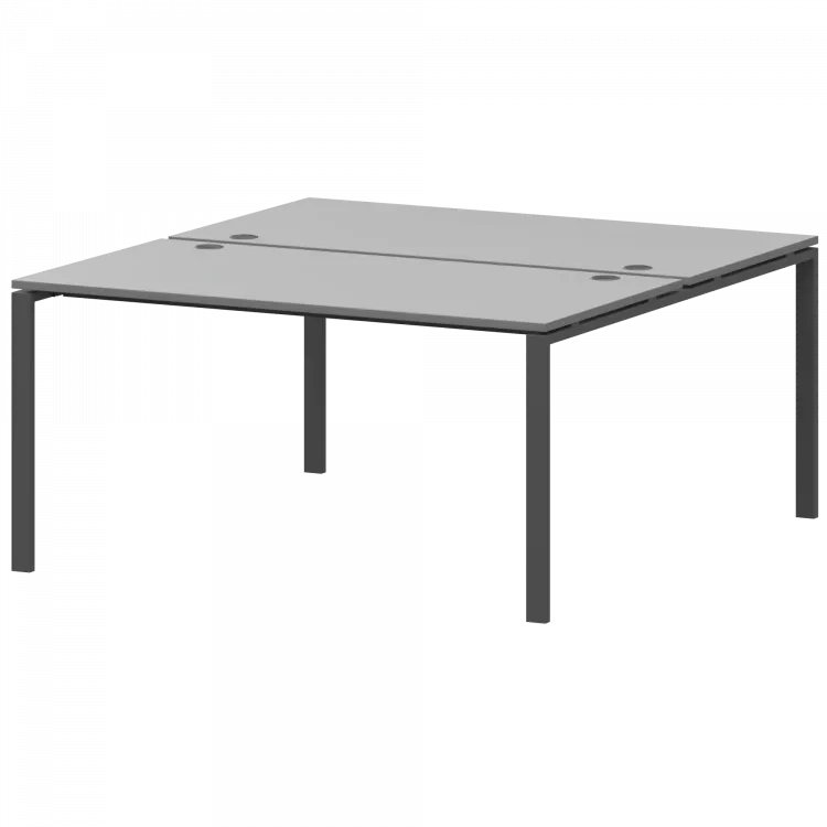 Бенч двойной на 2 рабочих места АМБ-005.60 Серый/Антрацит 1800x1236x760 Арго-М