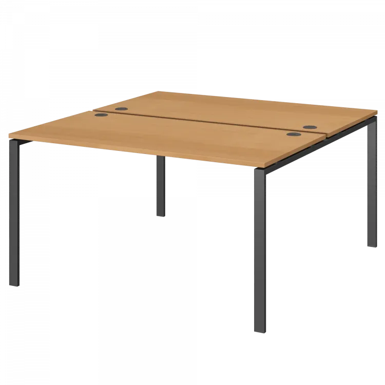 Бенч двойной на 2 рабочих места АМБ-003 Ольха/Антрацит 1400x1496x760 Арго-М