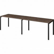 Бенч линейный на 2 рабочих места АМБЛ-002 Лагос/Антрацит 2400x730x760 Арго-М