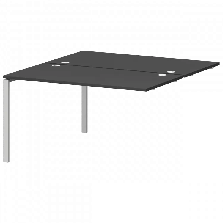 Модуль двойной универсальный на металлокаркасе СМС2-П-14К.149Э.Пр25 Графит/Белый 1400x1496x750 Смарт