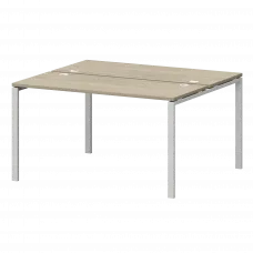 Бенч двойной на металлокаркасе СМС2-П-12К.120.Пр25 Кронберг/Белый 1200x1236x750 Смарт