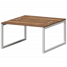 Бенч двойной на металлокаркасе СМС2-О-16К.149.Пр50 Таксония/Белый 1600x1496x750 Смарт