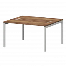 Бенч двойной на металлокаркасе СМС2-П-16К.120.Пр50 Таксония/Белый 1600x1236x750 Смарт