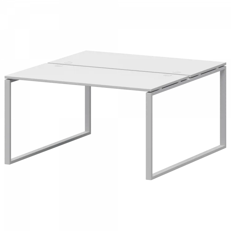 Бенч двойной на 2 рабочих места АМБ.О-003 Белый/Белый 1400x1496x760 Арго-М