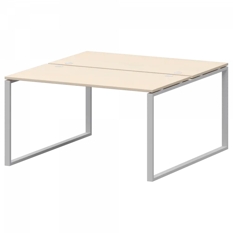 Бенч двойной на 2 рабочих места АМБ.О-002.60 Бук/Белый 1200x1236x760 Арго-М