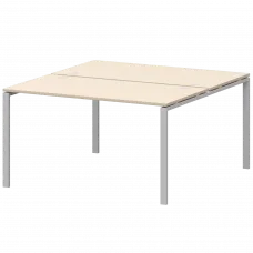 Бенч двойной на 2 рабочих места АМБ-005.60 Бук/Белый 1800x1236x760 Арго-М