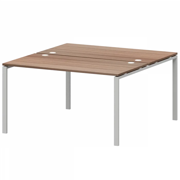 Бенч двойной на 2 рабочих места АМБ-002 Темный шимо/Белый 1200x1496x760 Арго-М