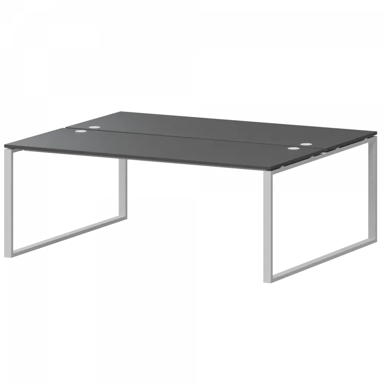 Бенч двойной на 2 рабочих места АМБ.О-005.60 Антрацит/Белый 1800x1236x760 Арго-М
