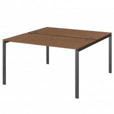 Бенч двойной на 2 рабочих места АМБ-002.60 Орех/Антрацит 1200x1236x760 Арго-М