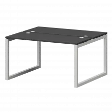 Бенч двойной на металлокаркасе СМС2-О-10К.120.Пр50 Графит/Белый 1000x1236x750 Смарт