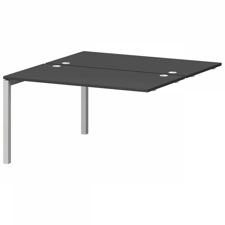 Модуль двойной универсальный на металлокаркасе СМС2-П-14К.149Э.Пр50 Графит/Белый 1400x1496x750 Смарт