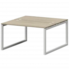 Бенч двойной на металлокаркасе СМС2-О-10К.149.Пр50 Кронберг/Белый 1000x1496x750 Смарт