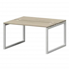 Бенч двойной на металлокаркасе СМС2-О-14К.120.Пр50 Кронберг/Белый 1400x1236x750 Смарт