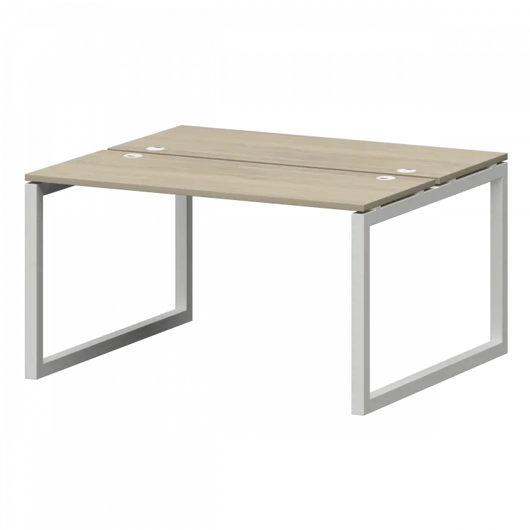 Бенч двойной на металлокаркасе СМС2-О-18К.120.Пр50 Кронберг/Белый 1800x1236x750 Смарт