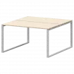 Бенч двойной на 2 рабочих места АМБ.О-003 Бук/Белый 1400x1496x760 Арго-М