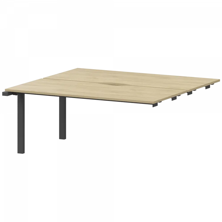 Модуль двойной на металлокаркасе НТМП.ПО.Б2-160Э Баттл Рок/Антрацит 1600x1496x750 Аргентум-МП