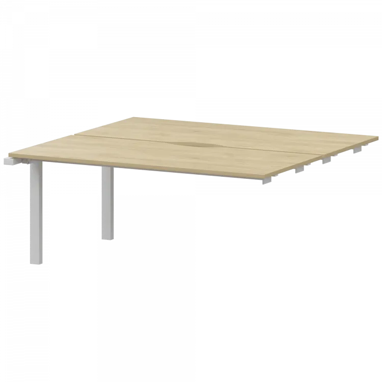 Модуль двойной на металлокаркасе НТМП.ПО.Б2-160Э Баттл Рок/Белый 1600x1496x750 Аргентум-МП