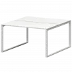 Бенч двойной на металлокаркасе СМС2-О-12К.149.Пр25 Белый/Белый 1200x1496x750 Смарт