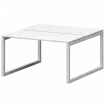 Бенч двойной на металлокаркасе СМС2-О-10К.149.Пр50 Белый/Белый 1000x1496x750 Смарт