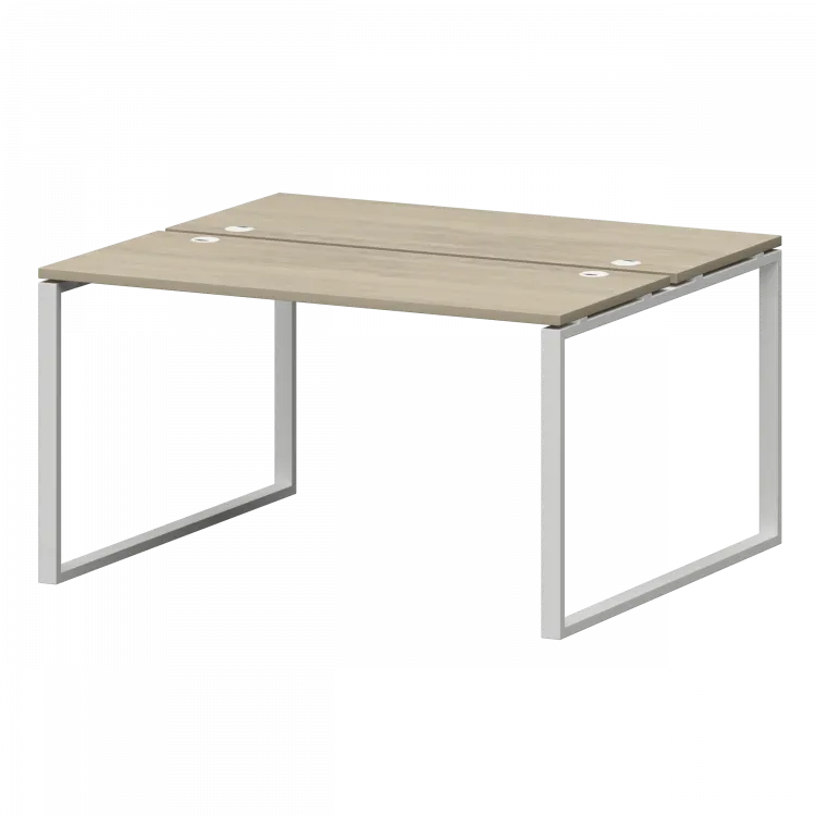 Бенч двойной на металлокаркасе СМС2-О-18К.120.Пр25 Кронберг/Белый 1800x1236x750 Смарт