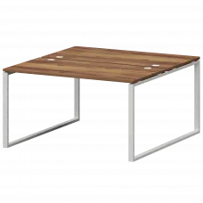 Бенч двойной на металлокаркасе СМС2-О-12К.149.Пр25 Таксония/Белый 1200x1496x750 Смарт