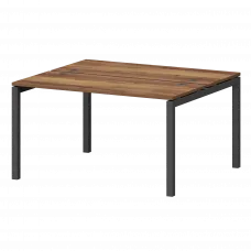 Бенч двойной на металлокаркасе СМС2-П-18К.120.Пр50 Таксония/Антрацит 1800x1236x750 Смарт